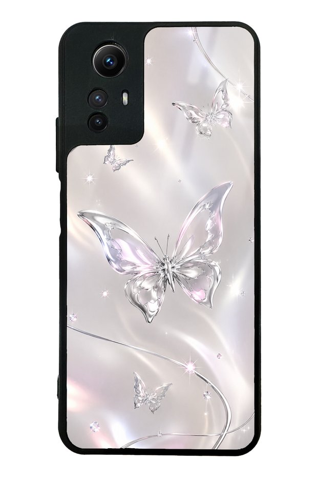 Xiaomi Redmi Note 12S Crystal Whisper Butterfly Design Glossy Phone Case