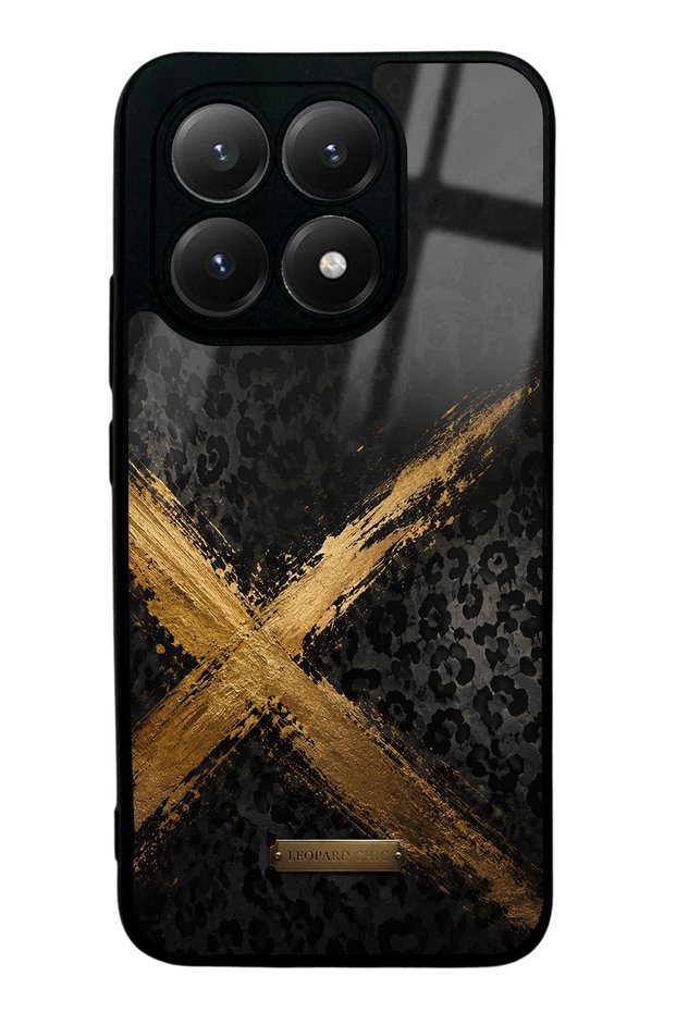 Xiaomi Mi 15t Golden Leopard X Design Glossy Phone Case