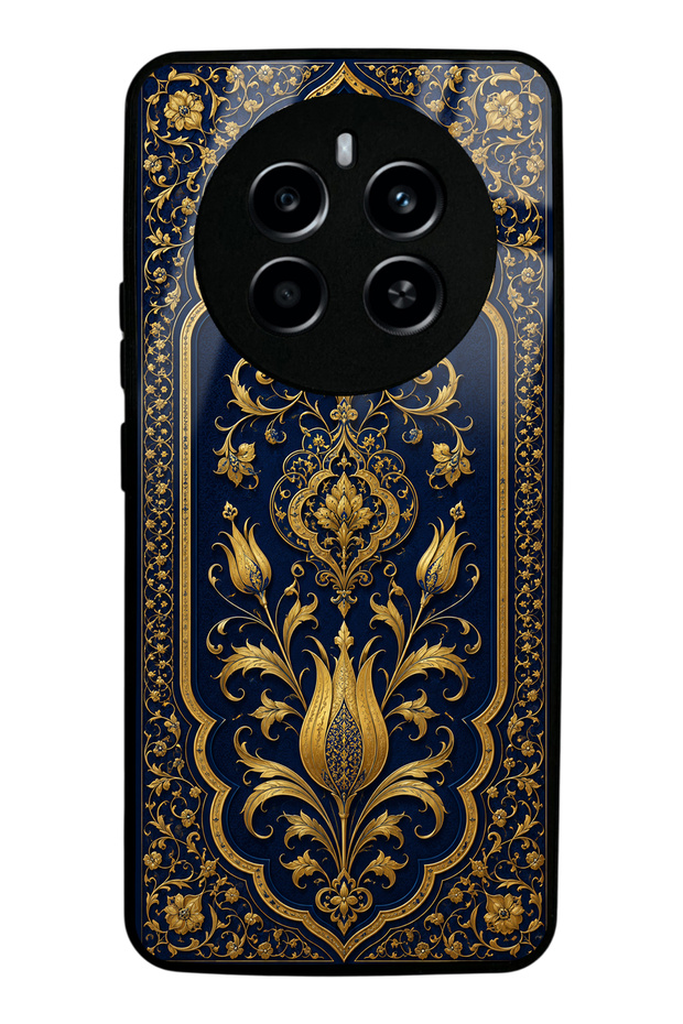 Realme 12 Sapphire Ottoman Gold Design Glossy Phone Case