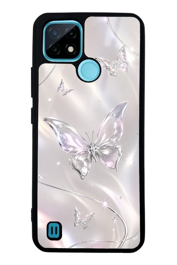 Realme C21 Crystal Whisper Butterfly Design Glossy Phone Case