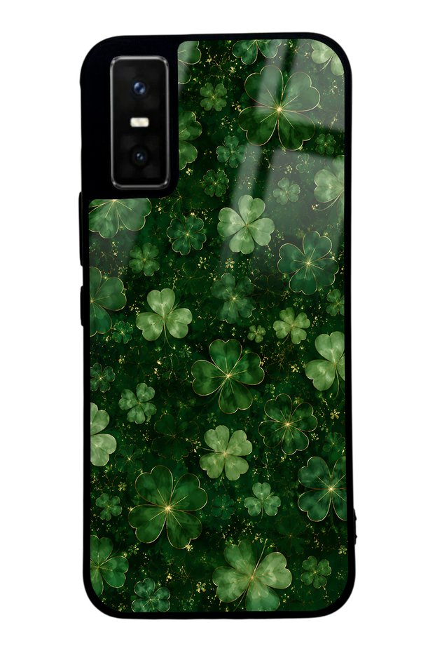 Infinix Gt 30 Pro Emerald Lucky Clover Design Glossy Phone Case