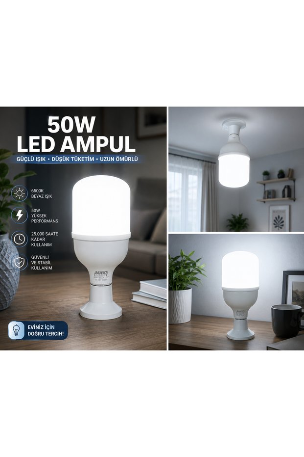 ZMAX 50W LED TORCH AMPUL(Tasarruflu)