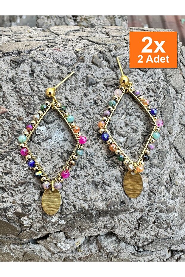 أقراط مصنوعة يدويًا بتصميم خاص كهدية