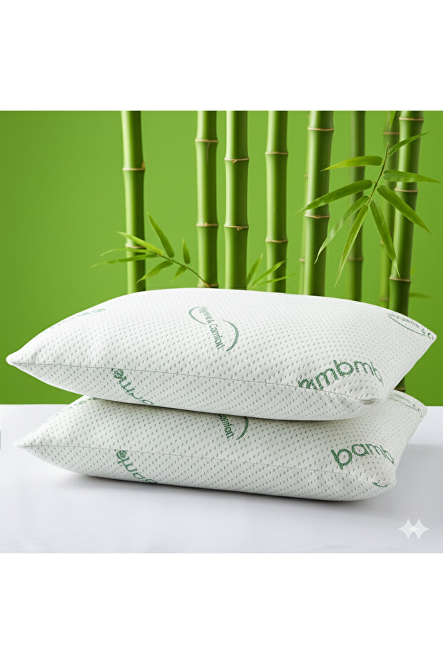 1200g Bamboo Pillow 50X70 Visco Comfortable and Healthy Sleeping Set