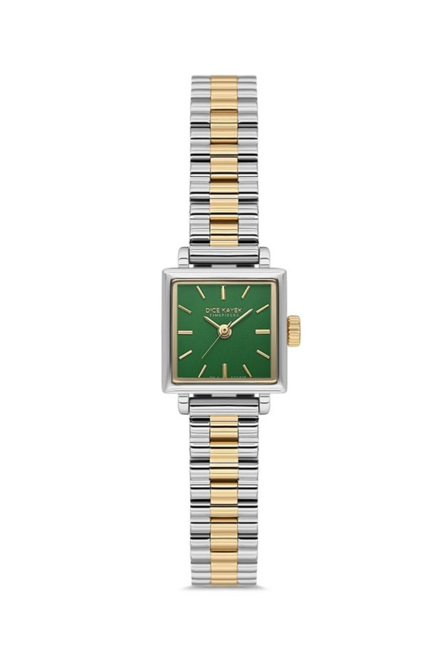 Dk.1.Ag1428.43 Minimal Square Dial 3 Atm Water Resistant Metallic-Gold Color Women's Wristwatch