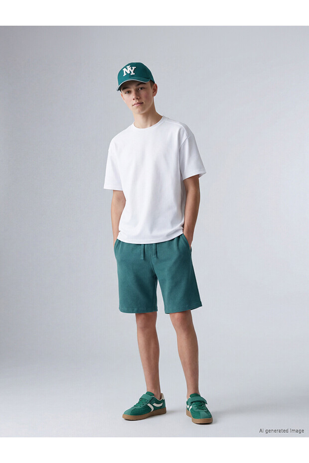 Trendlucky Boys' Textured Shorts with Difference in Color