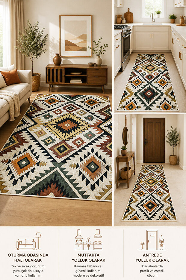 Digital Printing Four Seasons Non-Slip Base Washable Cutting Hallway Kitchen Room Runner Carpet Rug Patterned