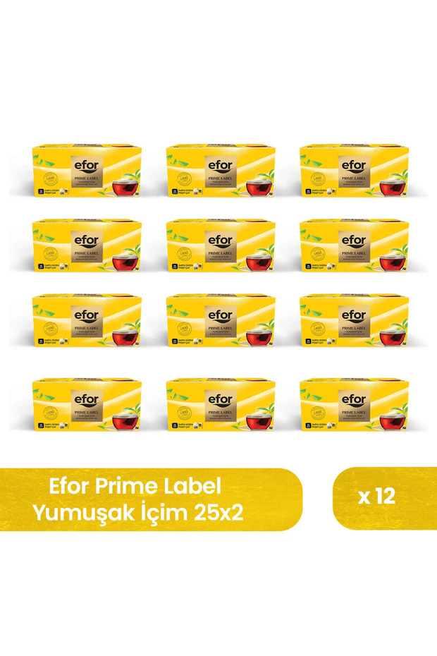 Efor Prime Label Cup Sachet Black Tea 2 Gr X 25 Pieces – Box of 12