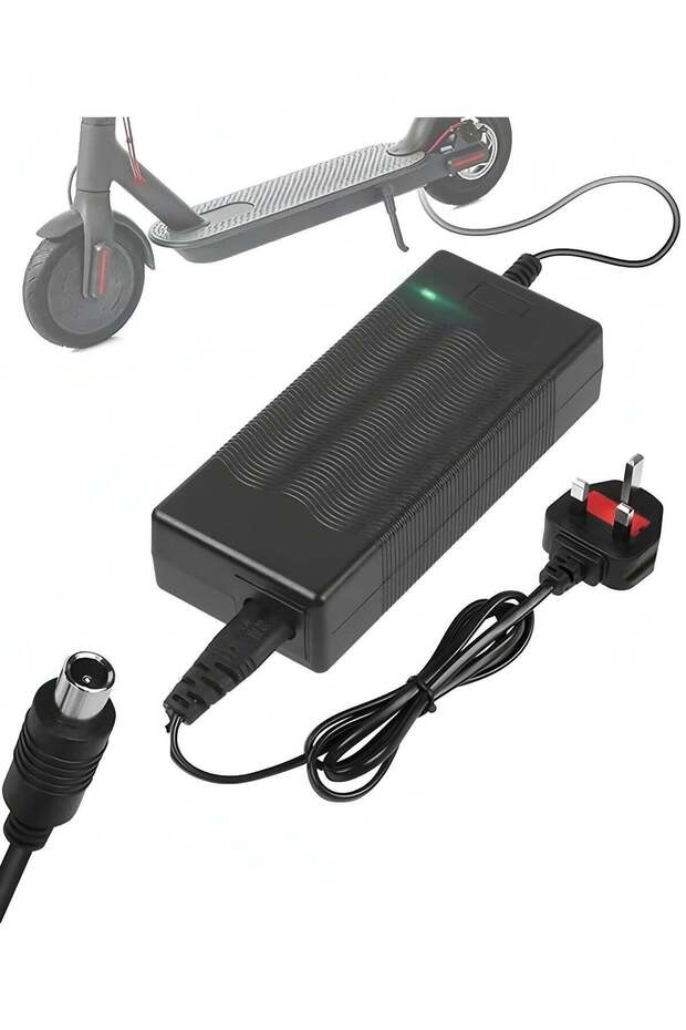 Flyview 42V 2A Electric Scooter Charger for Xiaomi M365, Pro, Pro 2, Mi 3, 1s, Segway Ninebot Scooter G30 ES1 ES2 ES3 ES4 E22E E25E E45E, 36V Battery Charger for Aovo, Bird, Lime, Spin, Skip