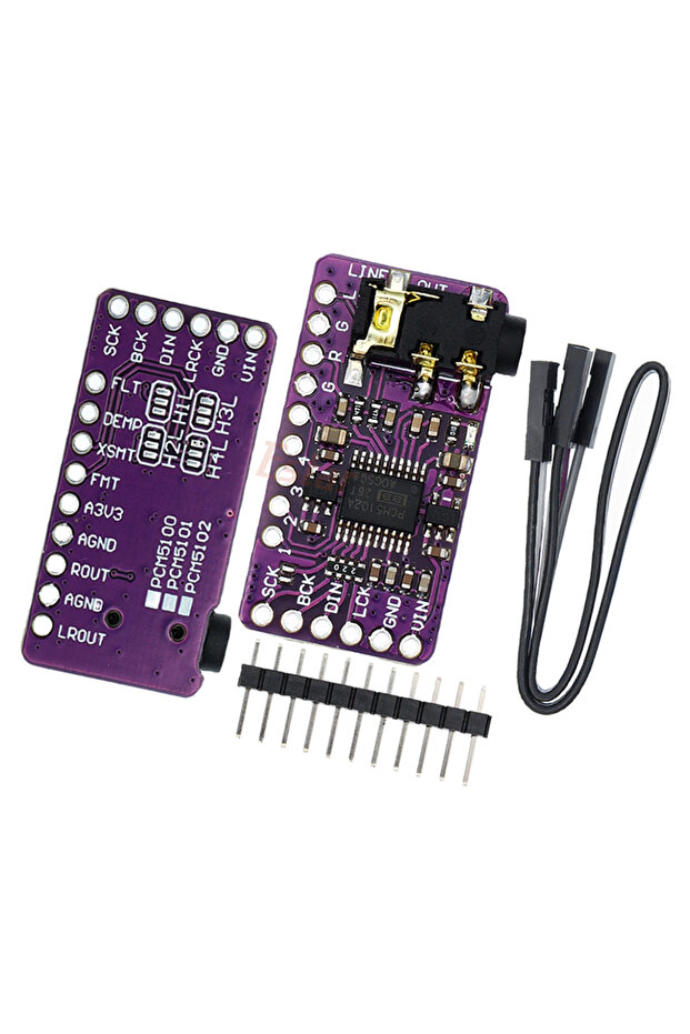 لوحة صوت Estardyn PCM5102A I2S DAC، وحدة فك تشفير ستيريو لـ Raspberry Pi بتنسيق pHAT - 8