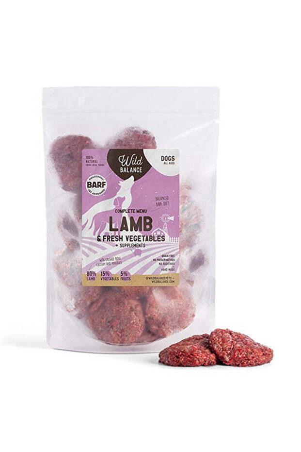 Balance Complete BARF Menu Lamb Raw Food for Dogs 1KG