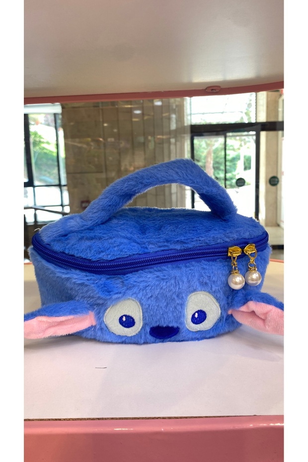 Plush Mini Pearl Bag Pen Holder Sanrio Stitch Kuromi Cinamoroll Cute Gift with Handle