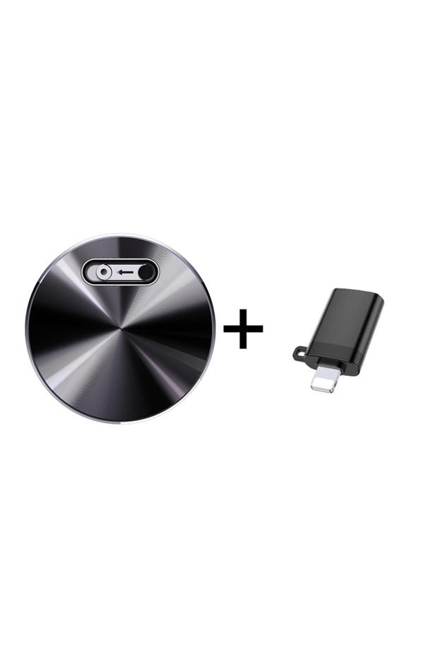 مع جهاز تسجيل صوتي رقمي صغير مدمج به مغناطيس OTG لهاتف iPhone، جهاز تسجيل صوتي صغير يتم تنشيطه صوتيًا