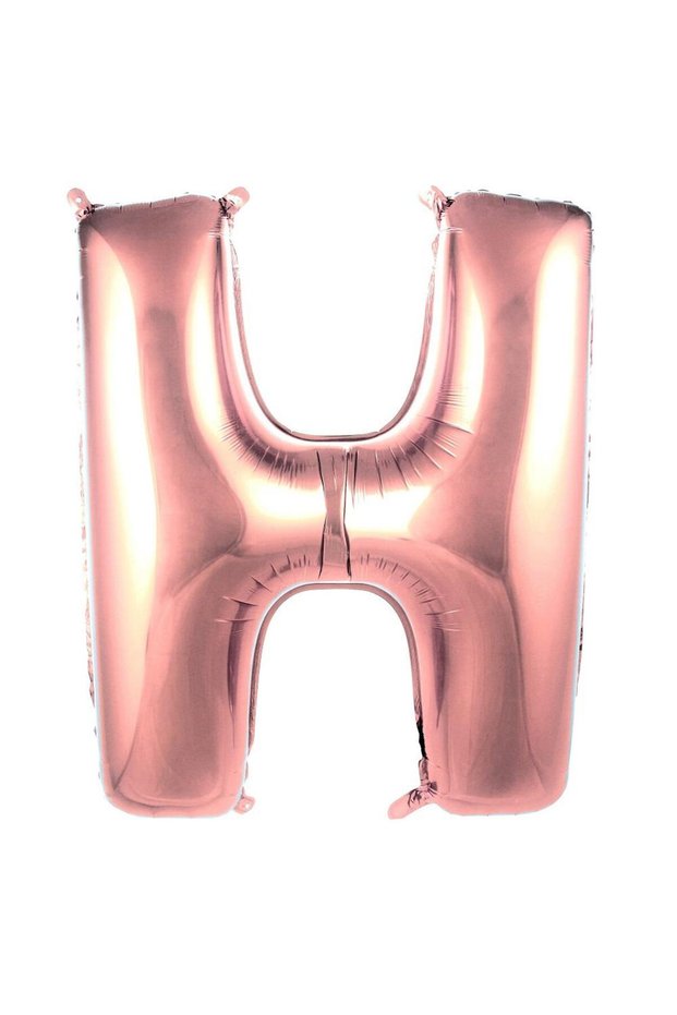 40 Inch 100 cm Rose Gold Letter H Foil Balloon Helium Compatible Birthday Party Decoration