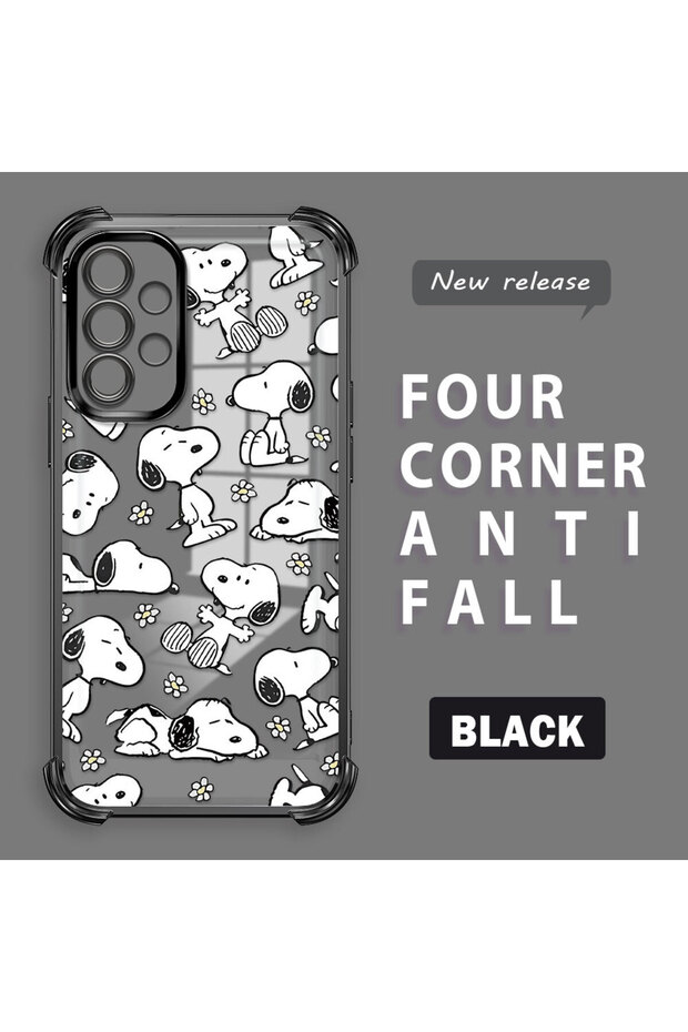 Samsung Galaxy A52/A52S Compatible Transparent Back Four Corners Reinforced Impact Protection Silicone Case