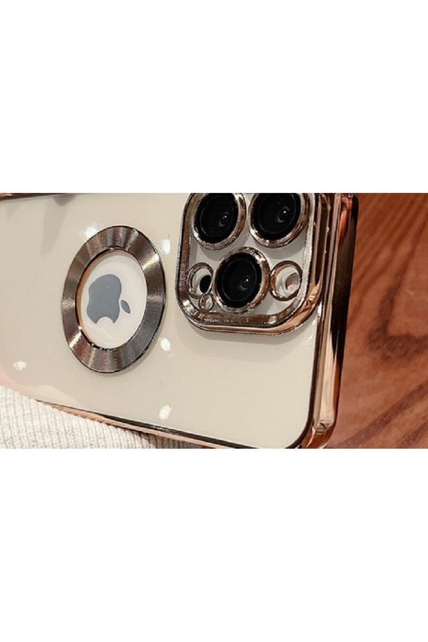 Case Compatible for Apple iPhone 13 Pro Round Embroidered Logo Showing Camera Protection Omega Cover