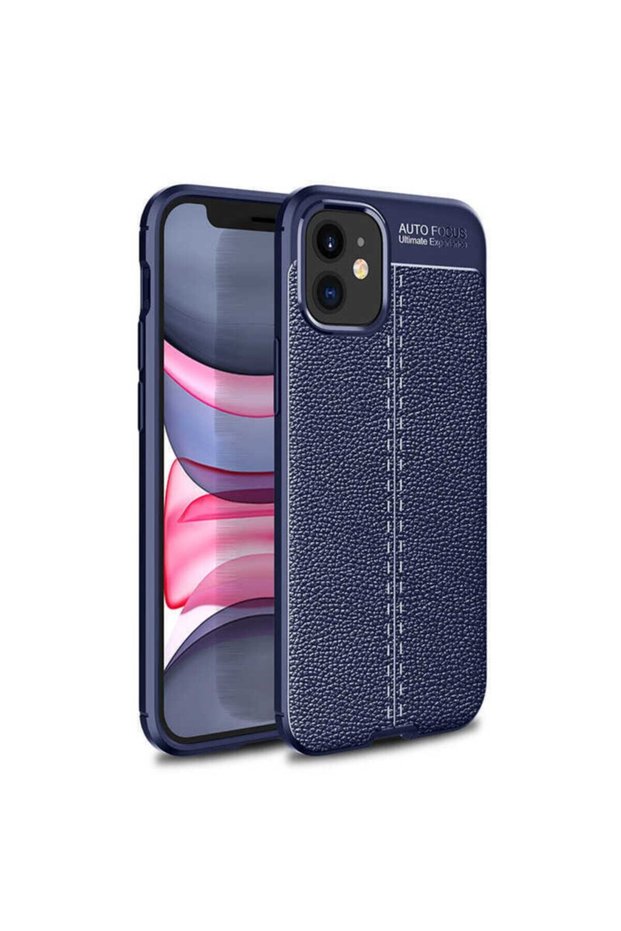 iPhone 12 Mini Compatible Ultra Protection Leather Look Silicone Surface Case Niss Cover