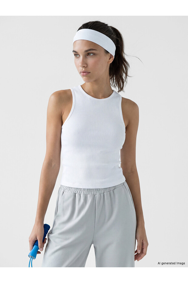 Nevavm Oval Collar Women's Athlete Undershirt with a Difference