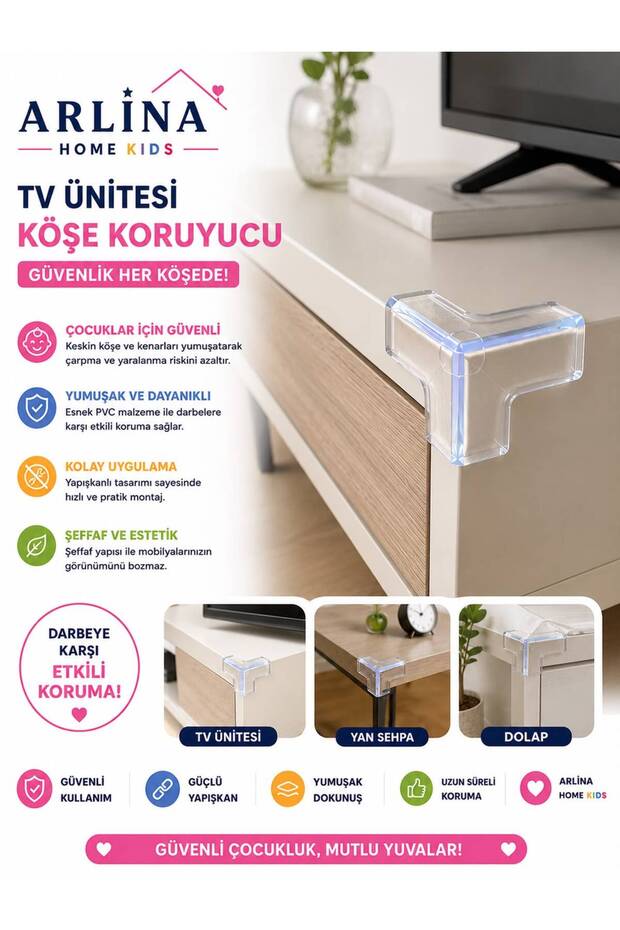 Table & Coffee Table Corner Edge Protector Set of 8