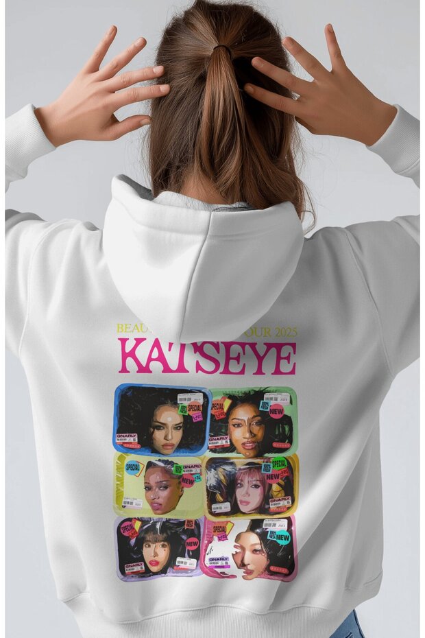 Katseye Kpop Music Group Back Printed Unisex Oversize Premium Hoodie
