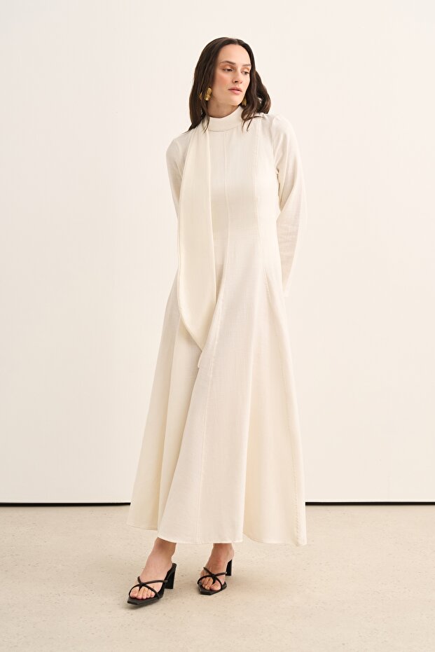 Women's Elora Organic Cotton Dress Ecru