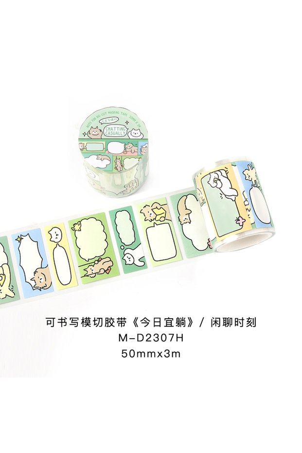 50mmx3m D4 50mmx3m Cute Cartoon Die-Cut Washi Tape Kawaii Decorative Adhesive Scrapbook Stickers Han
