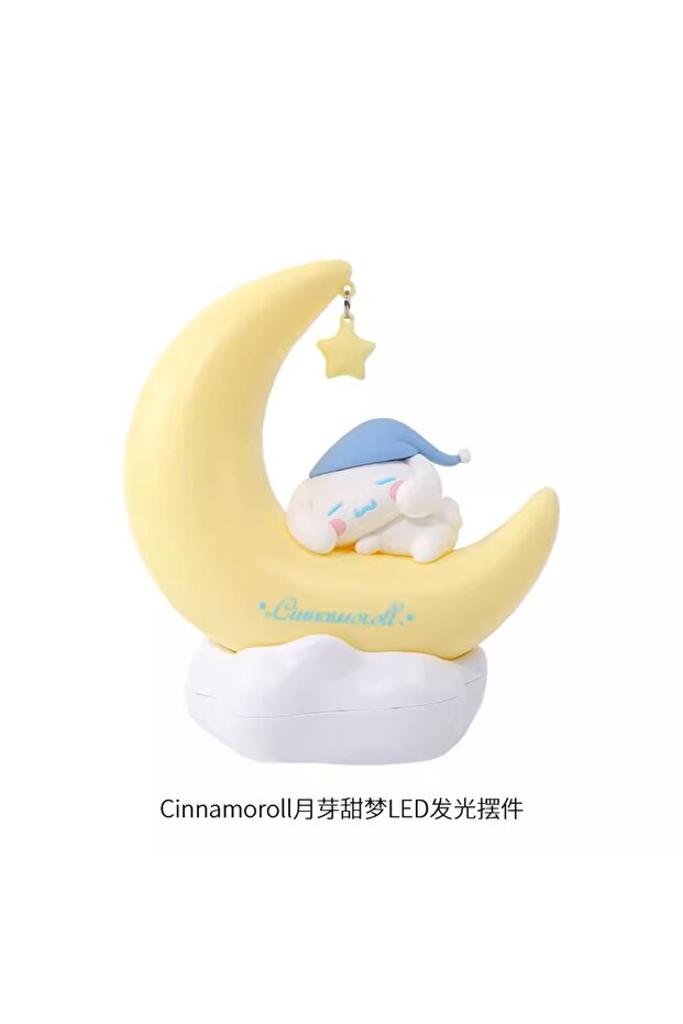 MINISO Cinnamoroll Cinnamoroll Moon Dream LED Night Light 3D Kawaii My Melody Desktop Lamp Glowing O
