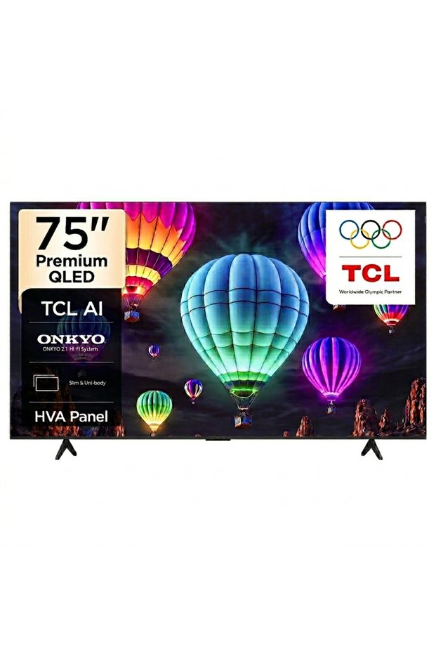 75 Inch T69D Premium 4K QLED Smart Google TV (2026 Model) With AI, HVA Panel, 93% DCI-P3 Color Gamut, Dolby Vision · Atmos, ONKYO 2.0 Hi-Fi System - 75T69D Black
