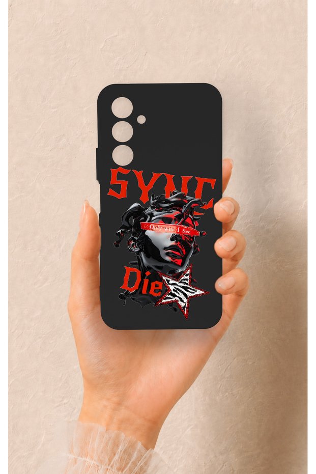 Samsung A54 Compatible Sync Die Patterned Silicone Case