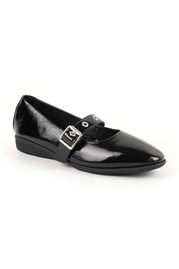 Women's Babet Mother Shoes Shiny Patent Leather Buckle Mary Jane L031.26142212