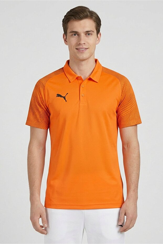 Mens Cricket Teamwear Sublimation Polo - Orange