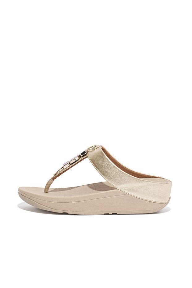Women's Fino Stone Trim Toe-Post Sandals