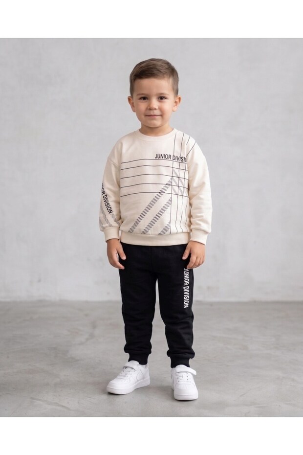 Boy's 100% Cotton 2-3-4-5-6 Years Old Seasonal 2-Strap Top and Bottom Tracksuit Set