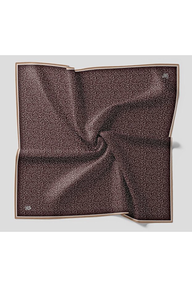 Tiny Leaf Pattern Double Color Series Sparkling Crystal Scarf