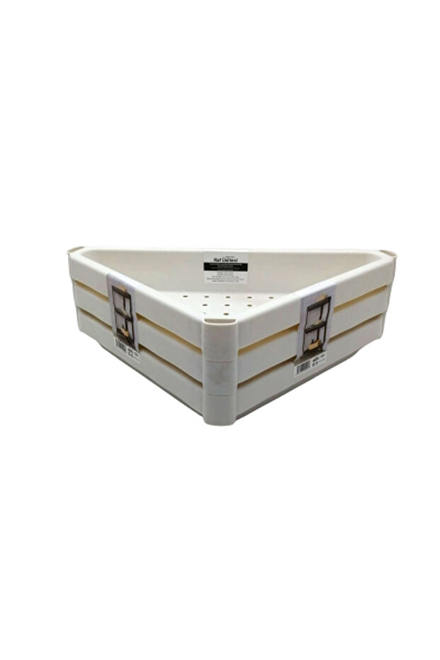 Triangle - White Practical Shelf Unit Plastic () Ilkel-Grp9Y84