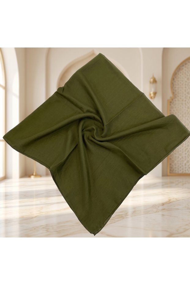 Plain Stitched Writing 100X100 cm Khaki