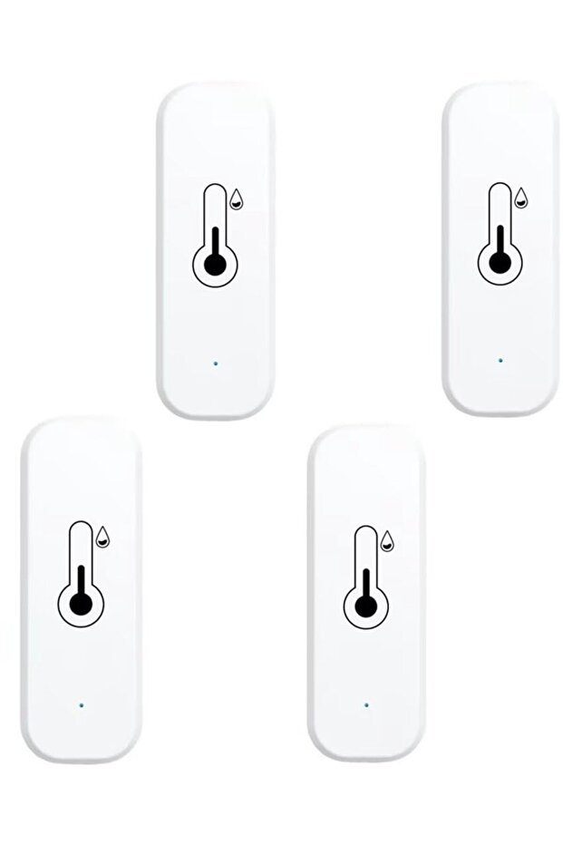 WiFi Thermometer and Hygrometer 4-Piece Set - Thermometer and Hygrometer - Application Notifications - External Monitoring