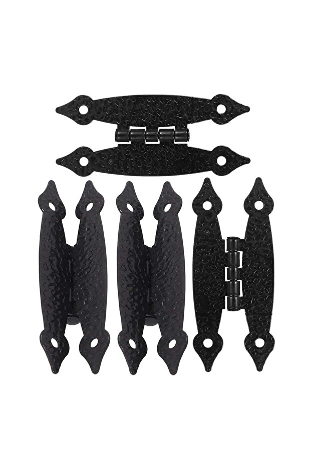 4-piece set of antique butterfly hinges for cabinets, hidden door hinges, kitchen cabinet hinges, iron hinges, and cabinet hardware replacement.