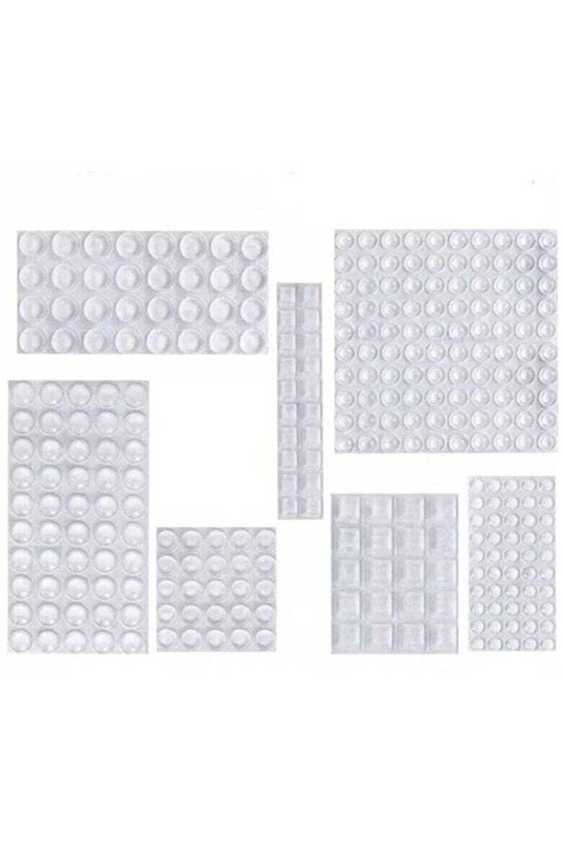 Silicone pads, noise-reducing cushioning pads, self-adhesive rubber protective pads, transparent non-slip feet, suitable for doors, cabinets...