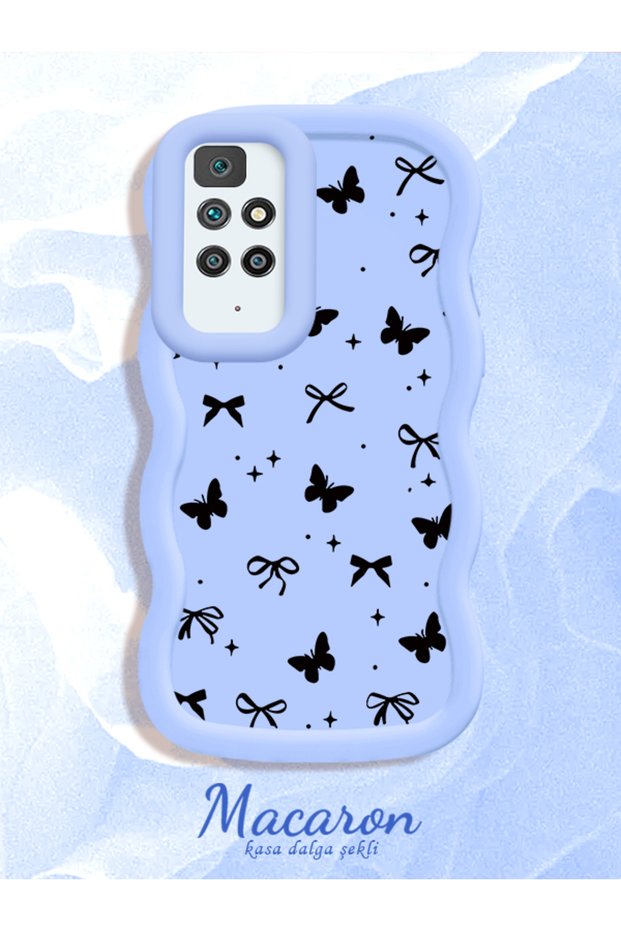 Redmi 10 4g Compatible Thin Butterfly Bow Printed Soft Structure Daily Use Phone Case