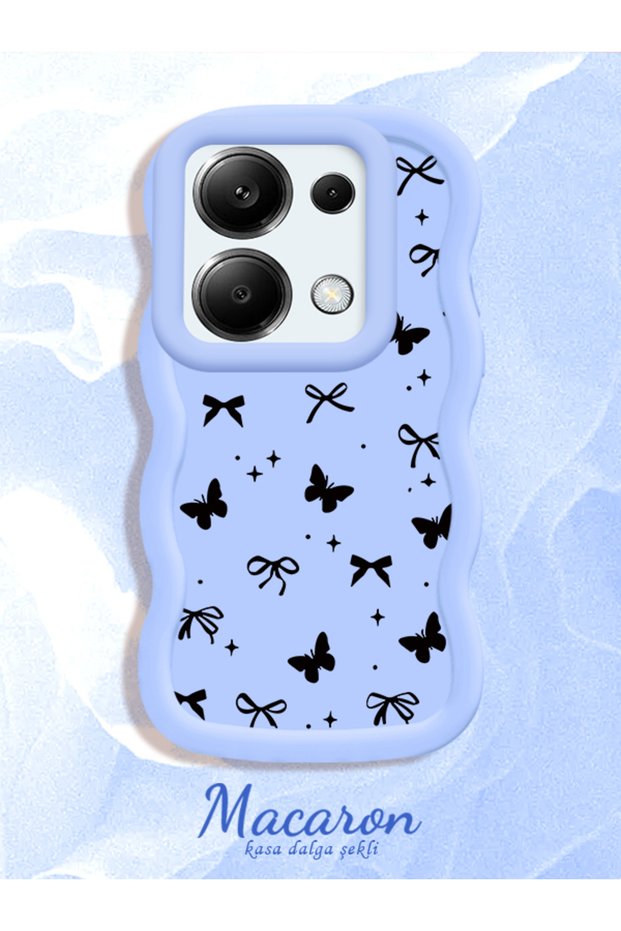 Redmi Note 13 Pro 4g Compatible Slim Butterfly Bow Printed Soft Structure Daily Use Phone Case