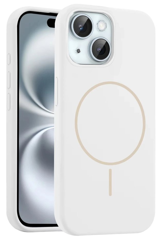 Ilkestor iPhone 15 Case Jully Magsafe Cover (05714) - White