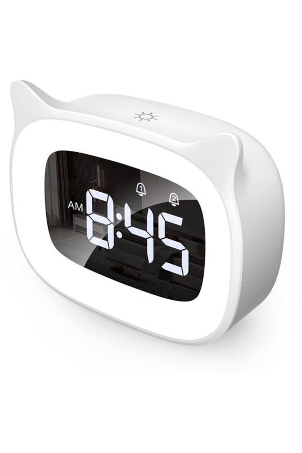 Light-Up Kids Dual Alarm Clock Radio with 18 Music Ringtones