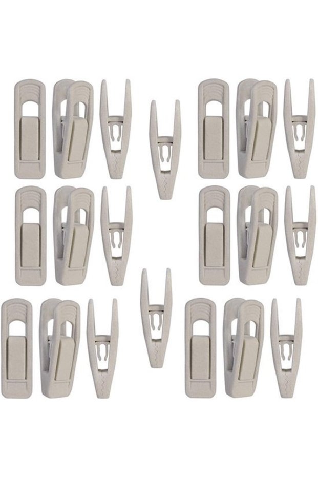 20 Extra Thick Velvet Hanger Clips, Strong Finger Clips, Trouser Clips, Non-Slip Clothing Clips, Slim Finger Clip Set, Suitable for Hangers and Skirts