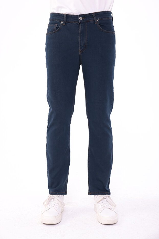 Men's Regular Fit Jeans – Flexible Fabric, Casual Comfortable Cut, Classic Denim Trousers