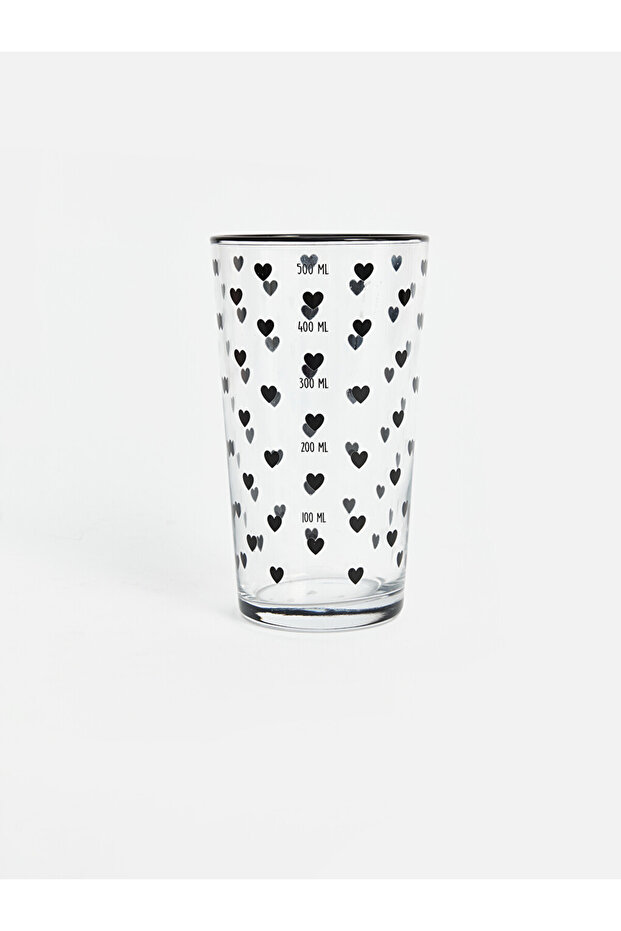 Lcw Home Heart Patterned Glass Cup 550 ml