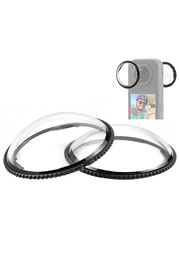 Suitable for optically clear PC lens caps, compatible with Insta360 X4