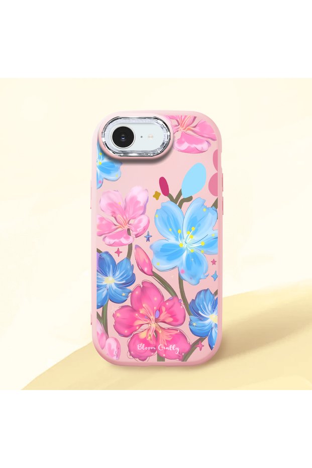 Pink Silicone Case with Shock-Absorbing Camera Protections Compatible with iPhone 16E