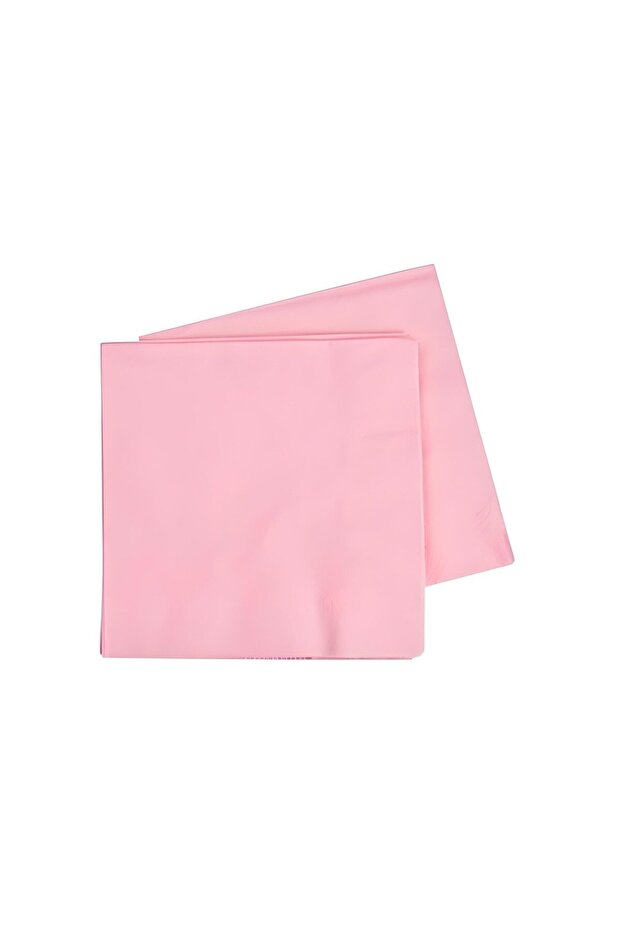 Plain Patterned Pink Paper Napkins 33X33