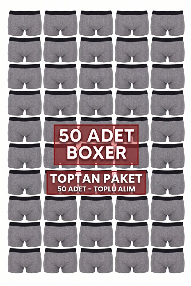 50 Pieces Cotton Lycra Super Economical Men's Boxer Wholesale Purchase Package